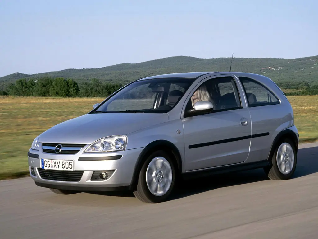 Opel Corsa (F08) 3 поколение, рестайлинг, хэтчбек 3 дв. (08.2003 - 06.2006)